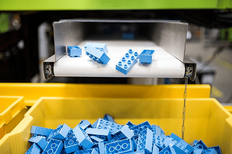 LEGO bricks are injection molded out of ABS plastic