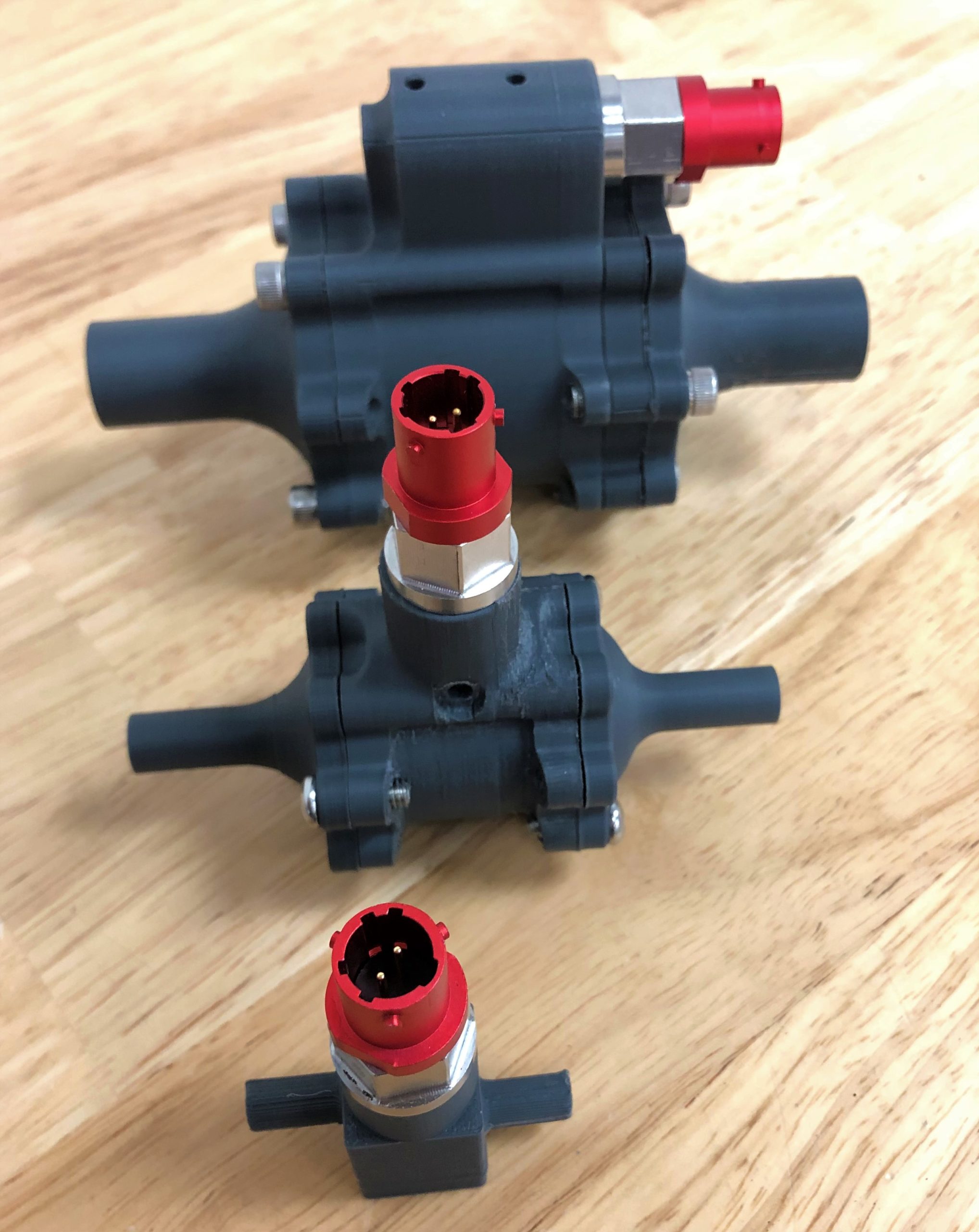 3D printed prototypes are combines with machined hardware for fit testing
