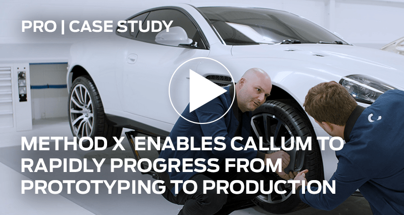 METHOD X 3D printer enables CALLUM to rapidly progress from prototyping to production parts with engineering-grade materials