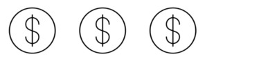 3 dollars