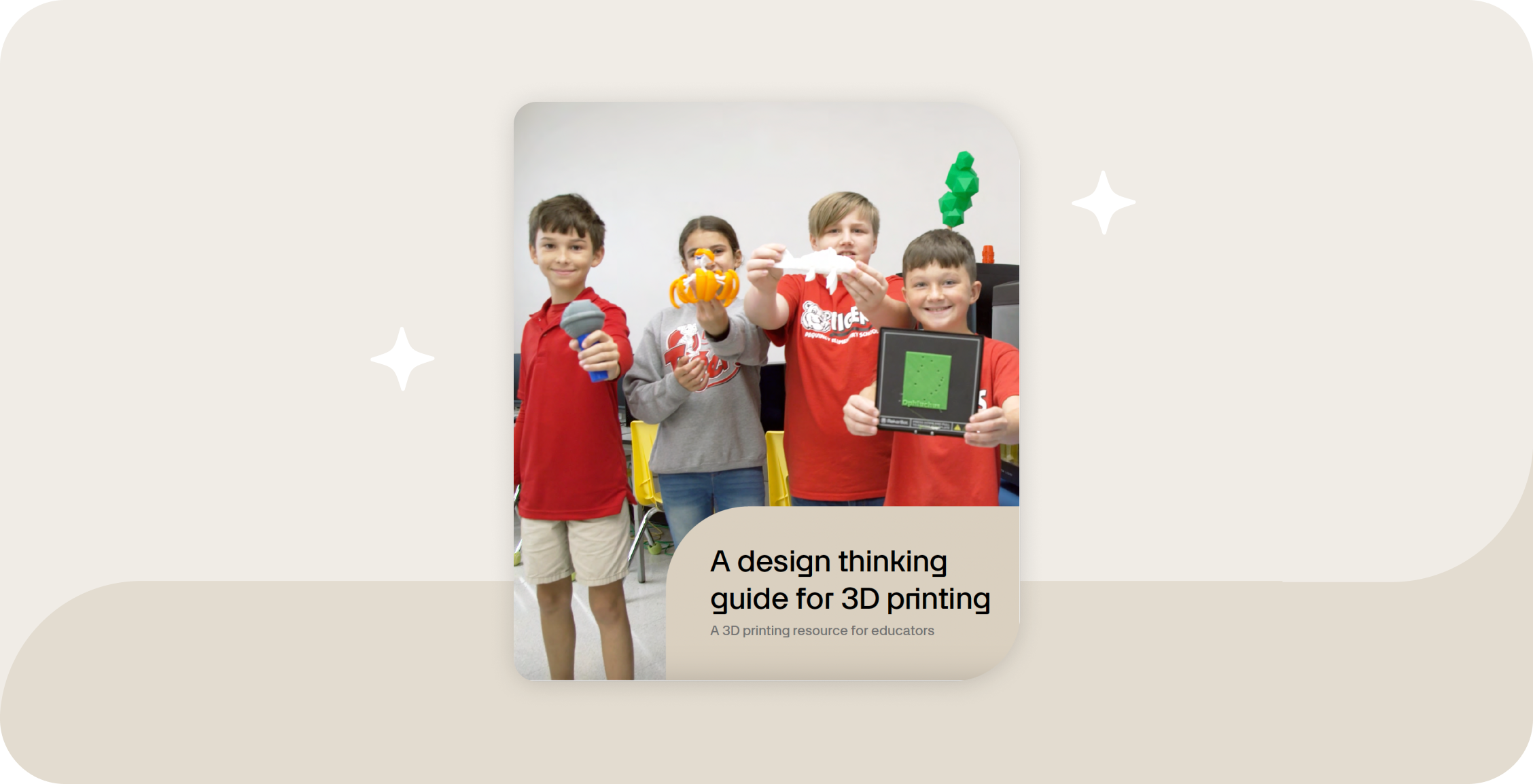 3D printing resources for teachers: design thinking guide